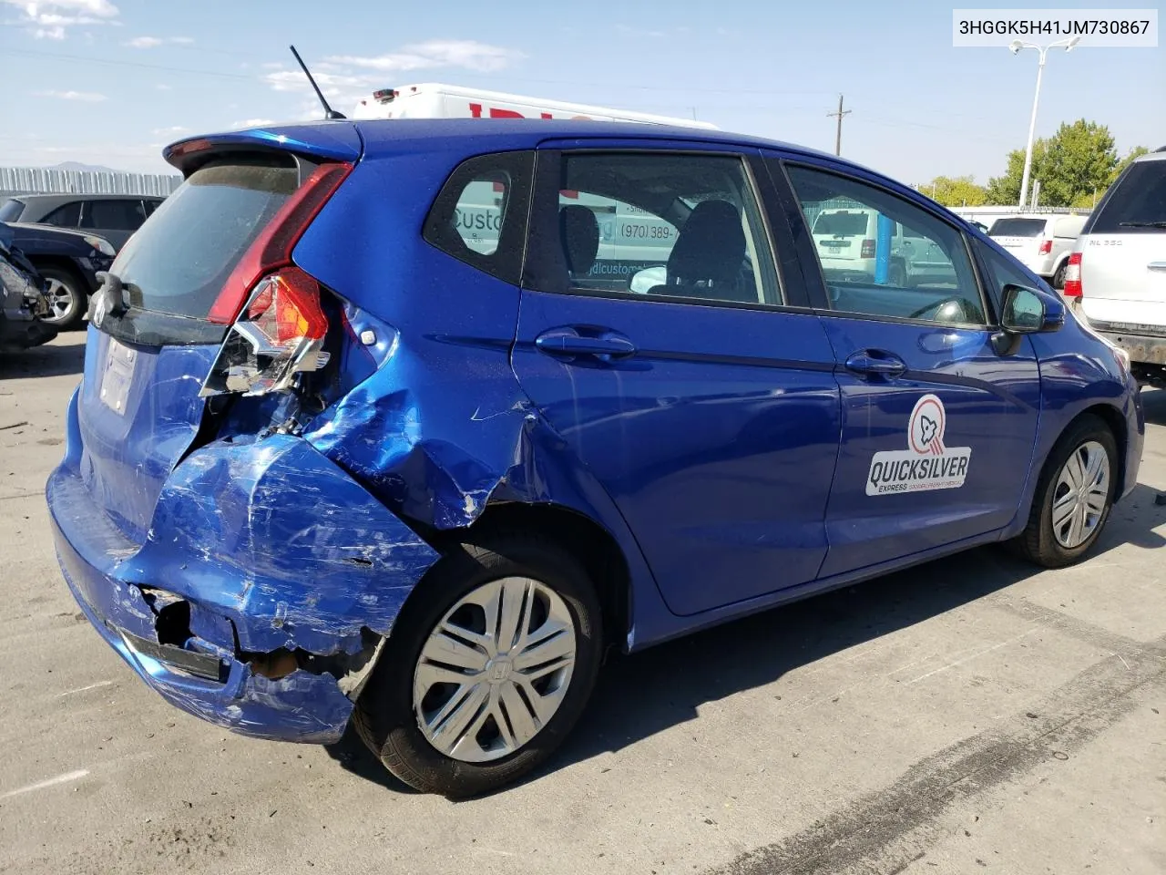 2018 Honda Fit Lx VIN: 3HGGK5H41JM730867 Lot: 74930284