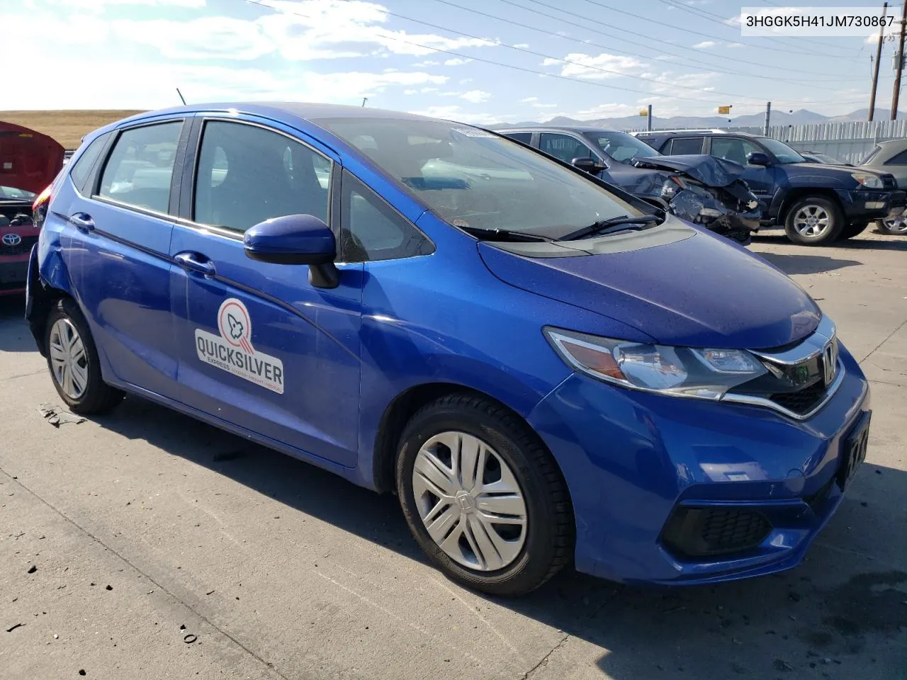 2018 Honda Fit Lx VIN: 3HGGK5H41JM730867 Lot: 74930284