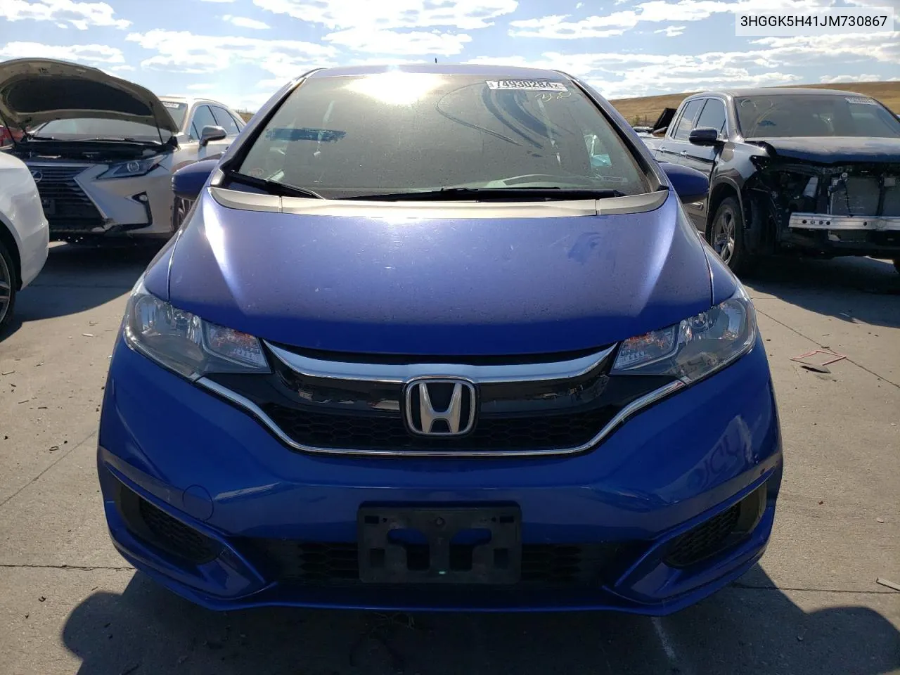 2018 Honda Fit Lx VIN: 3HGGK5H41JM730867 Lot: 74930284