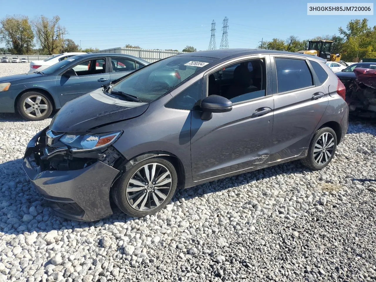 2018 Honda Fit Ex VIN: 3HGGK5H85JM720006 Lot: 75280554