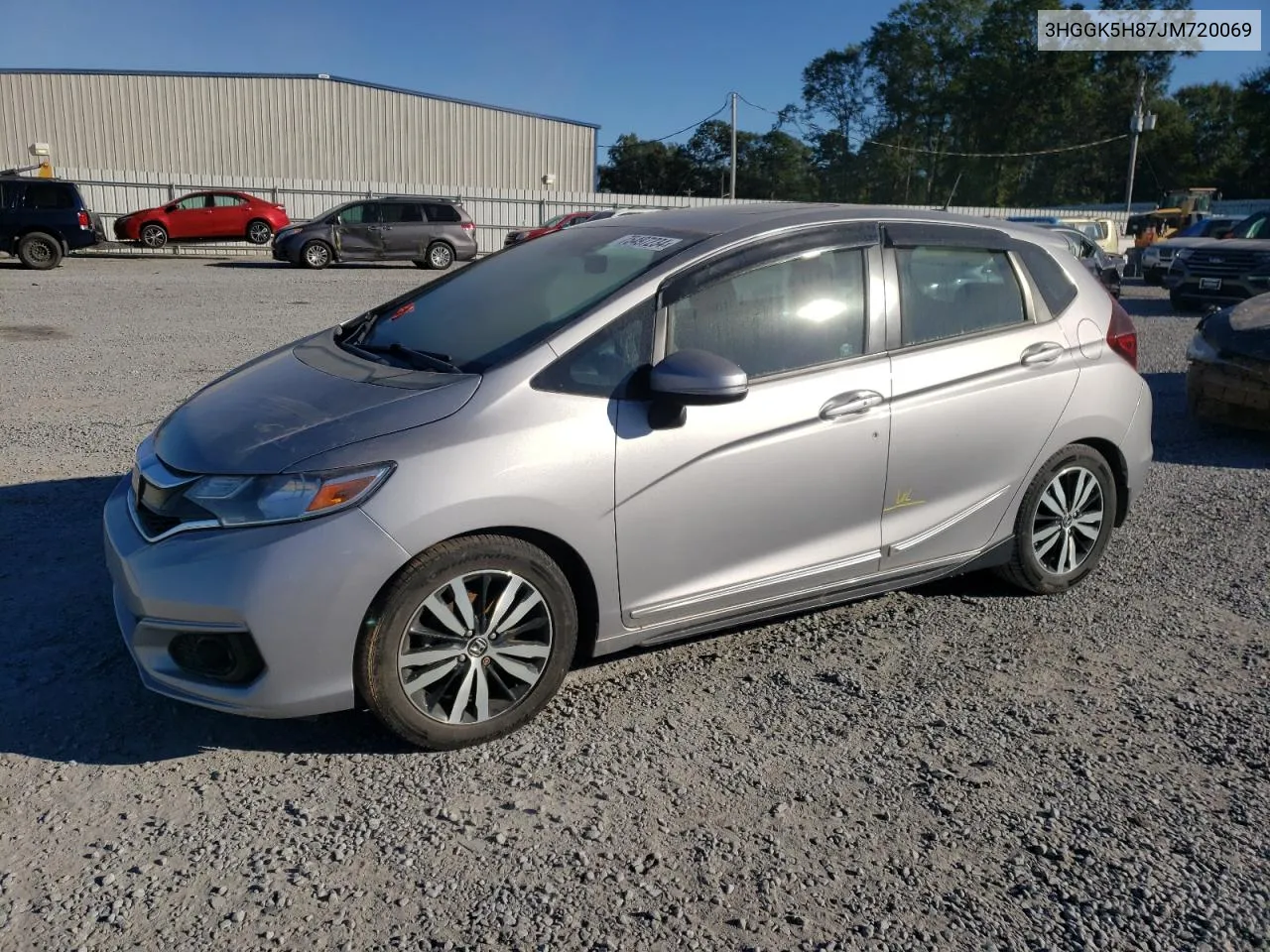 2018 Honda Fit Ex VIN: 3HGGK5H87JM720069 Lot: 75497234