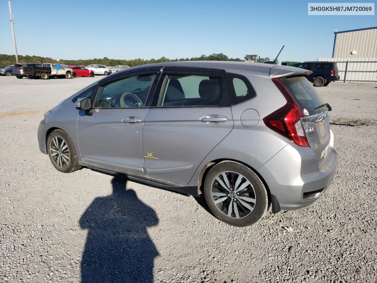 2018 Honda Fit Ex VIN: 3HGGK5H87JM720069 Lot: 75497234