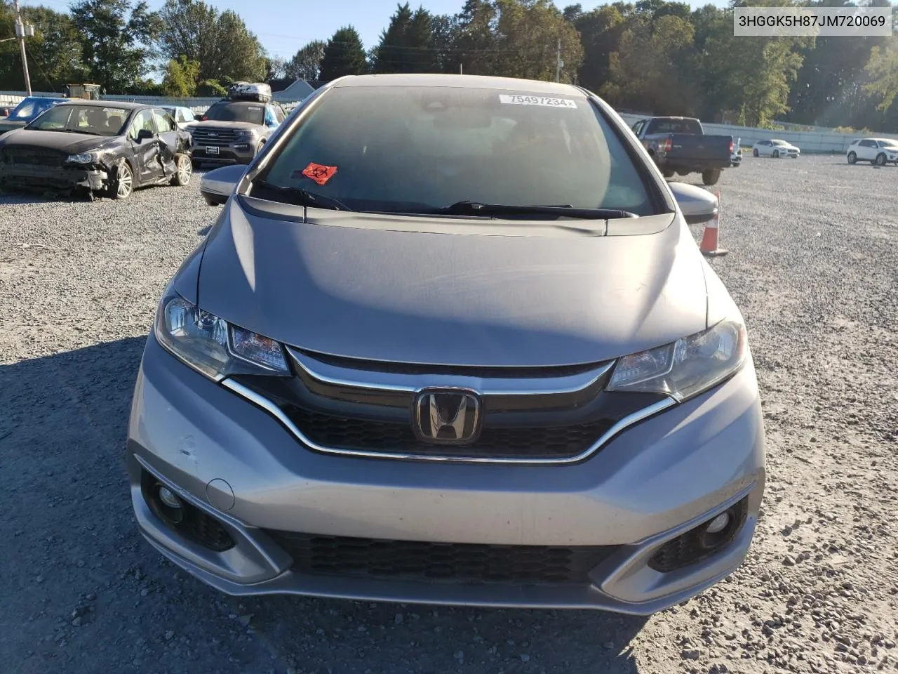 2018 Honda Fit Ex VIN: 3HGGK5H87JM720069 Lot: 75497234