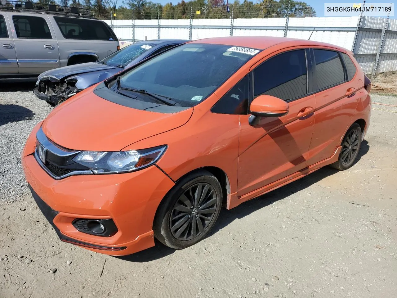 2018 Honda Fit Sport VIN: 3HGGK5H64JM717189 Lot: 76068804