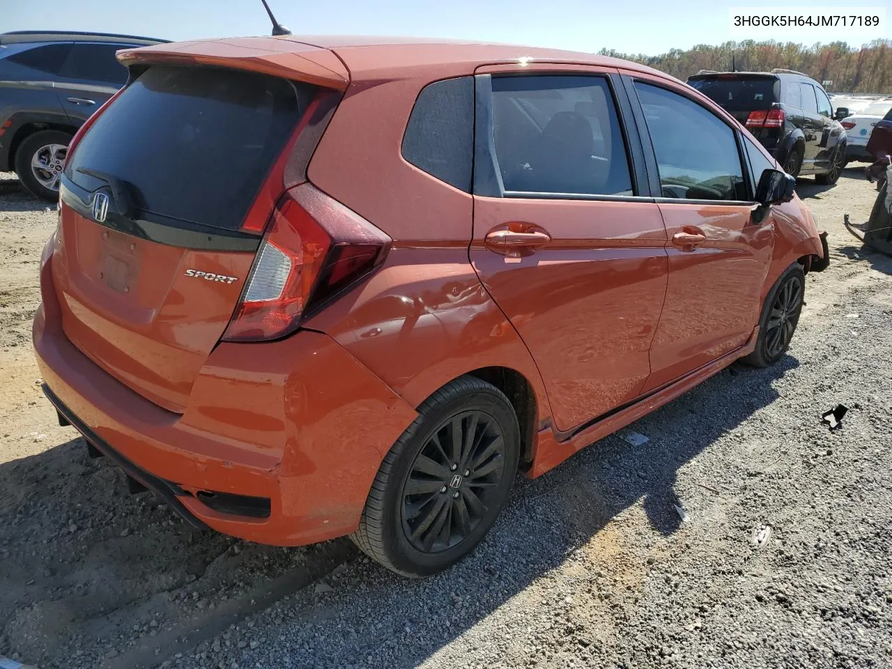 2018 Honda Fit Sport VIN: 3HGGK5H64JM717189 Lot: 76068804