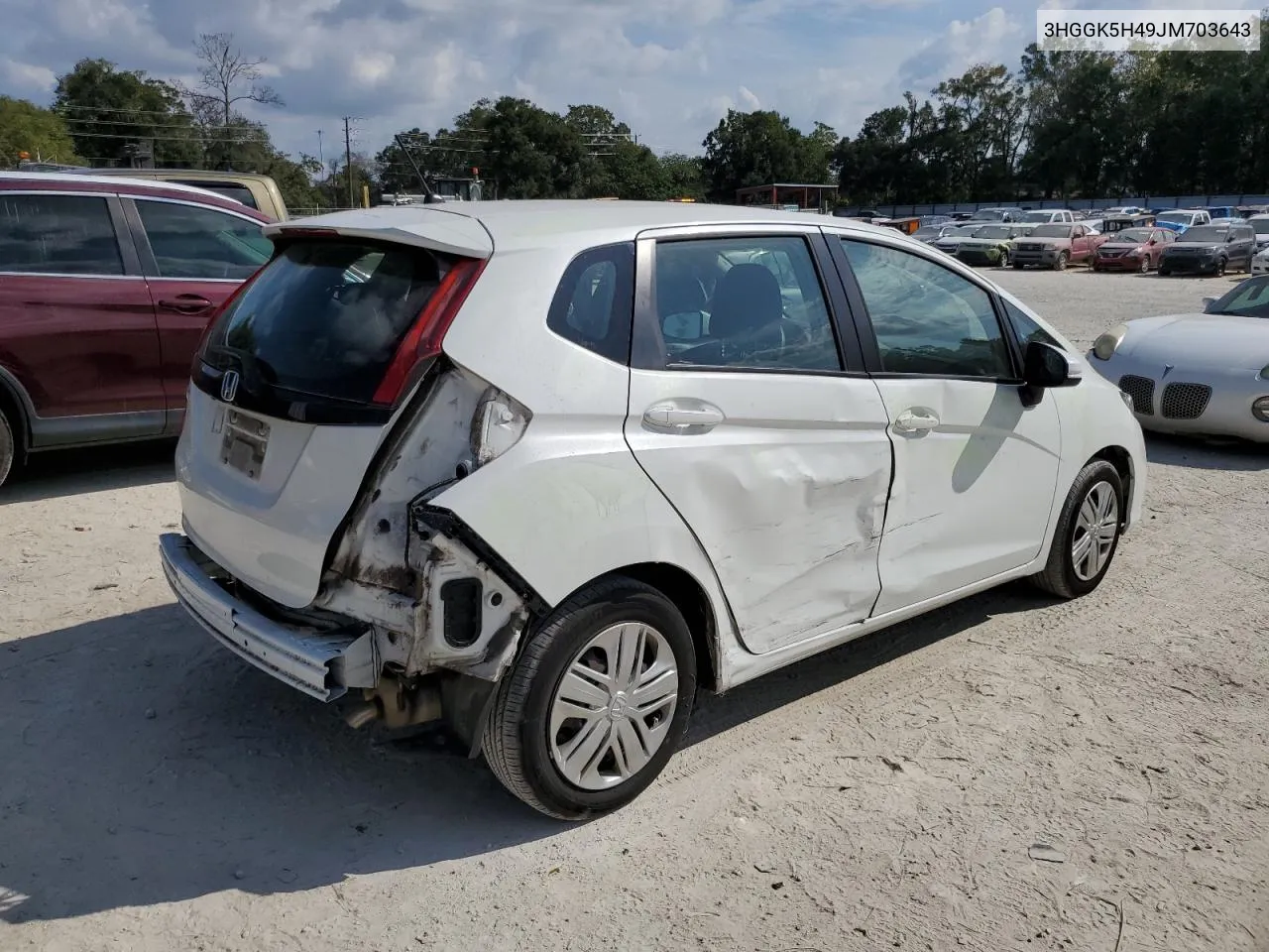 2018 Honda Fit Lx VIN: 3HGGK5H49JM703643 Lot: 77081064