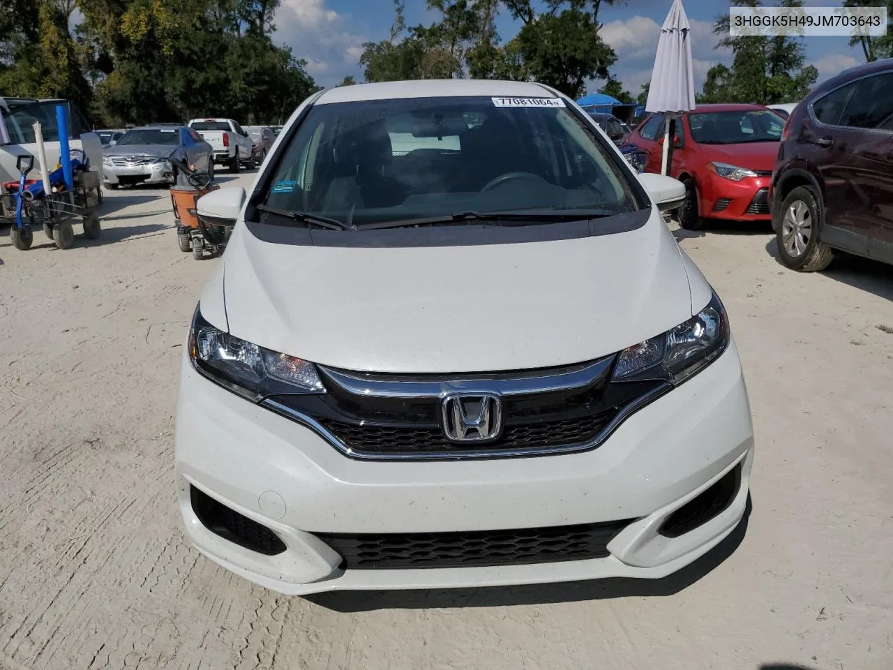 2018 Honda Fit Lx VIN: 3HGGK5H49JM703643 Lot: 77081064