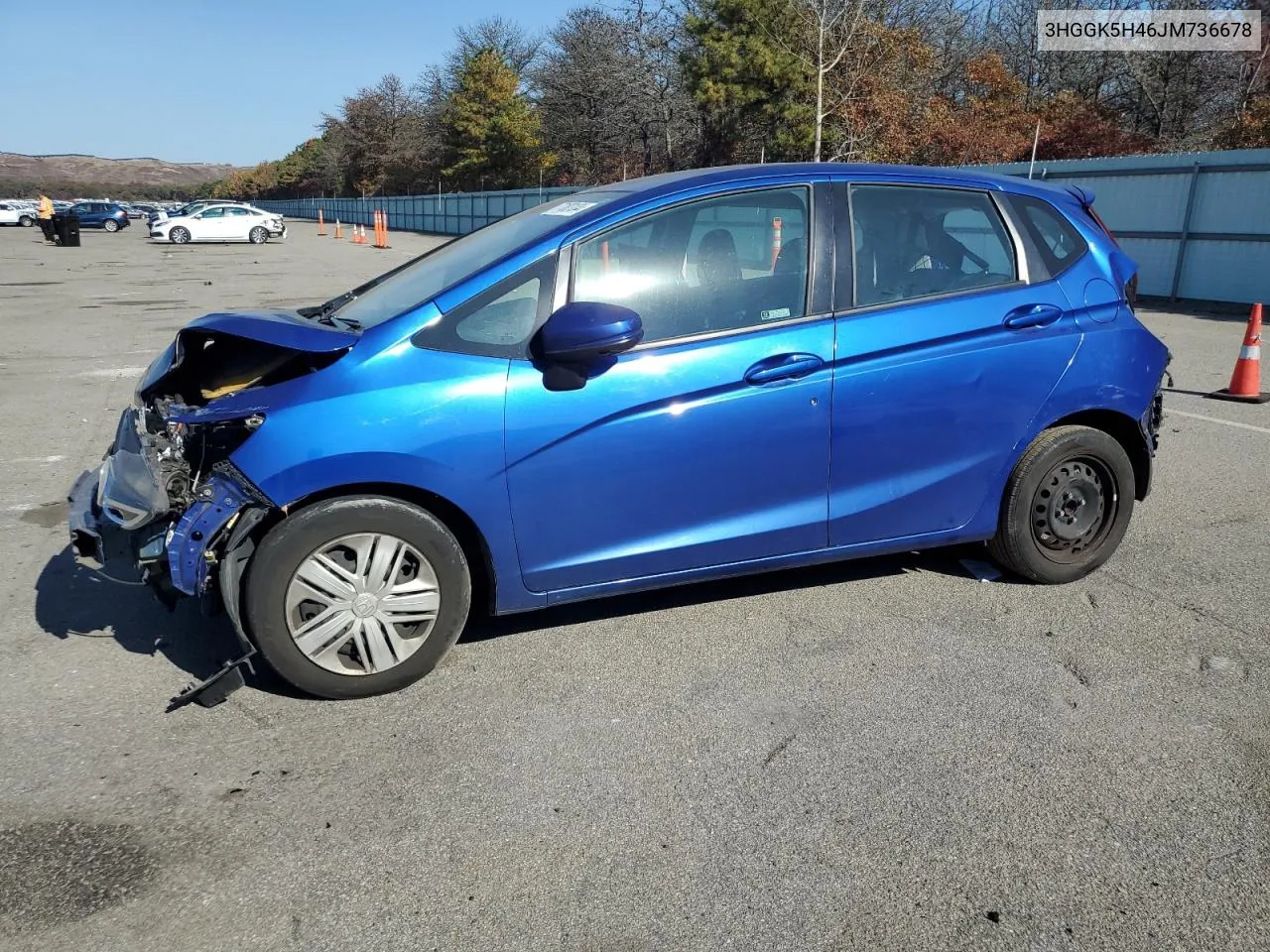 2018 Honda Fit Lx VIN: 3HGGK5H46JM736678 Lot: 77180104