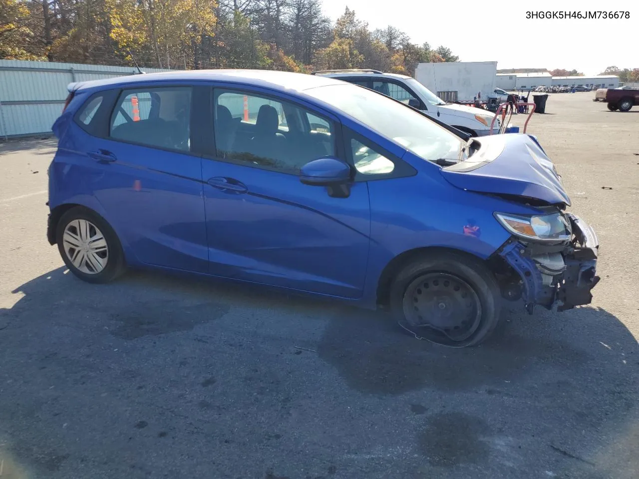 2018 Honda Fit Lx VIN: 3HGGK5H46JM736678 Lot: 77180104