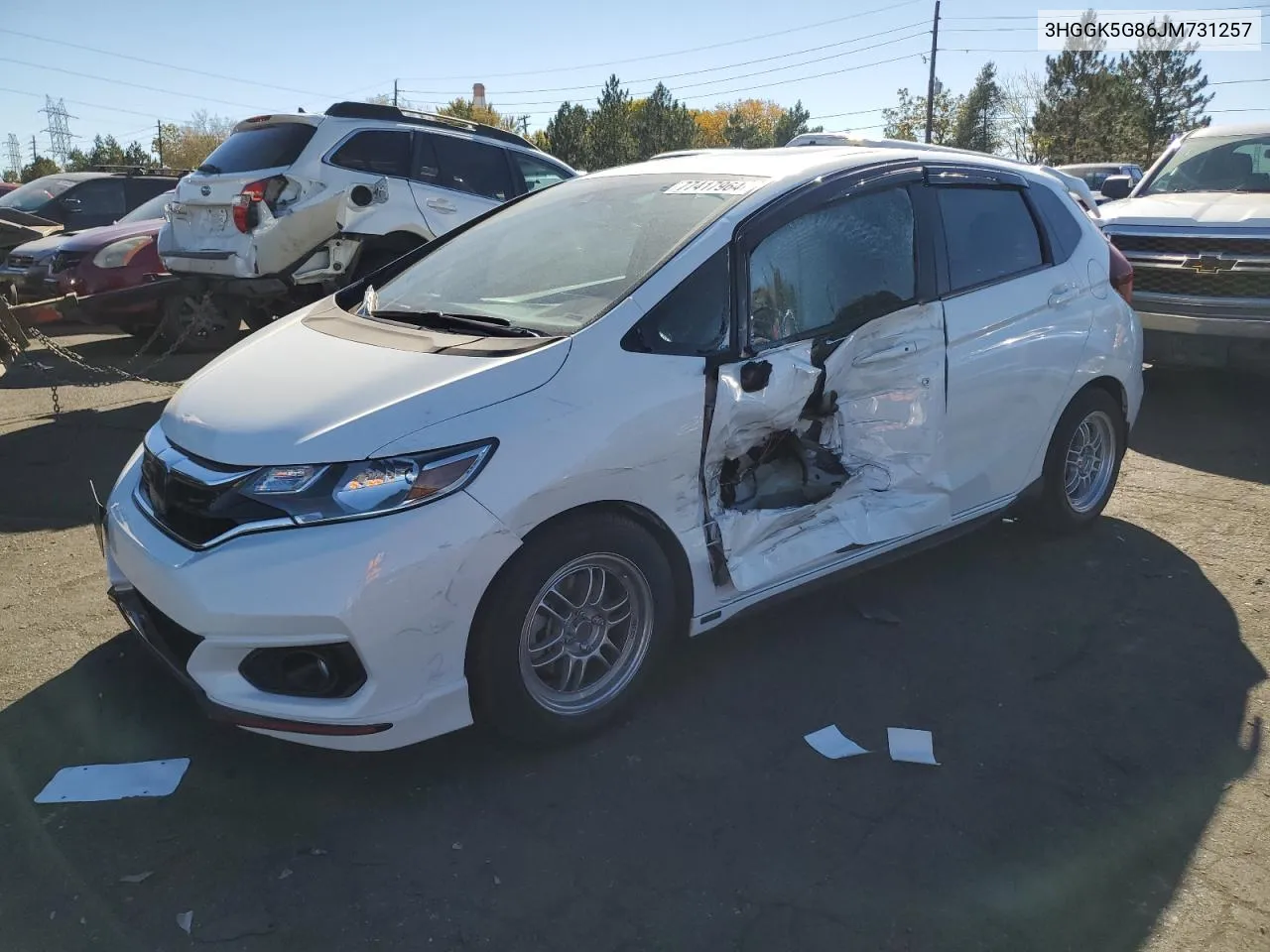 2018 Honda Fit Ex VIN: 3HGGK5G86JM731257 Lot: 77417964