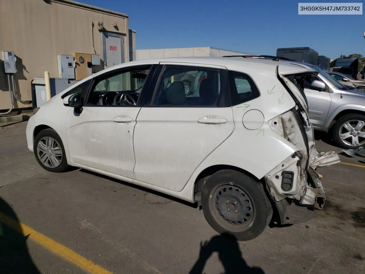 2018 Honda Fit Lx VIN: 3HGGK5H47JM733742 Lot: 77485164