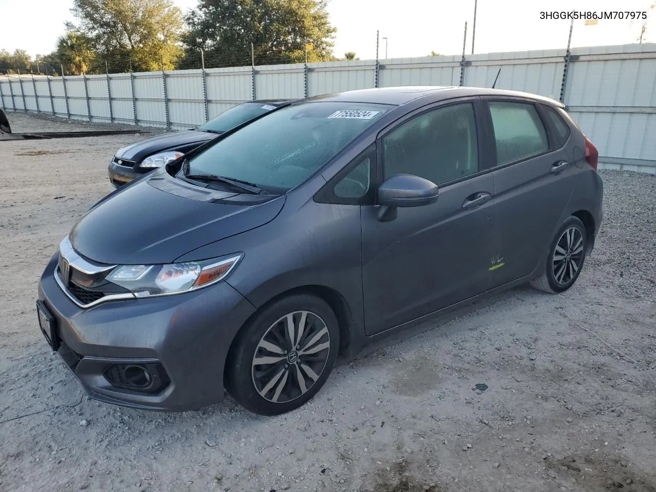 2018 Honda Fit Ex VIN: 3HGGK5H86JM707975 Lot: 77550524