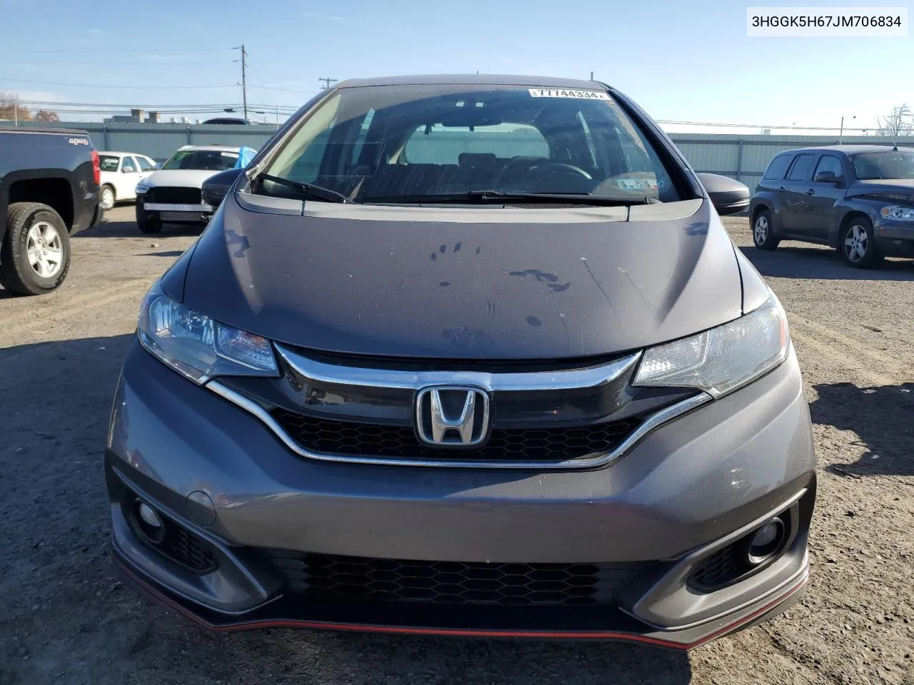 2018 Honda Fit Sport VIN: 3HGGK5H67JM706834 Lot: 77744334