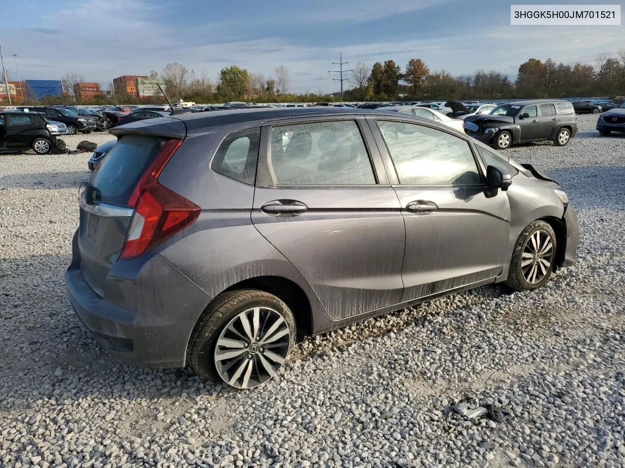 2018 Honda Fit Ex VIN: 3HGGK5H00JM701521 Lot: 78372684