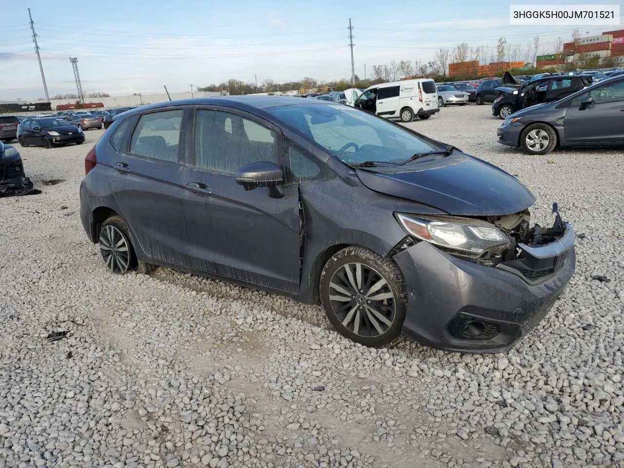 2018 Honda Fit Ex VIN: 3HGGK5H00JM701521 Lot: 78372684