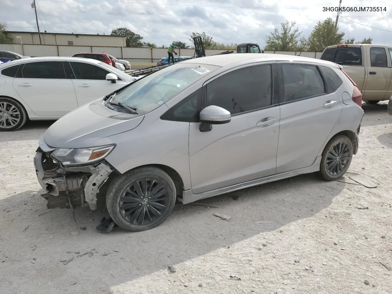 2018 Honda Fit Sport VIN: 3HGGK5G60JM735514 Lot: 78395064