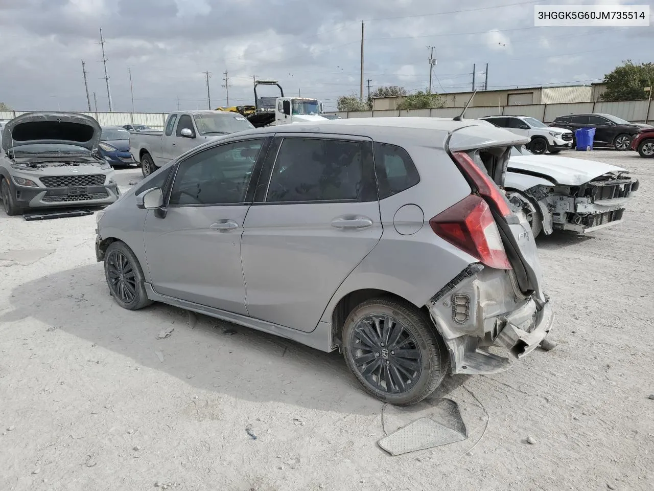 2018 Honda Fit Sport VIN: 3HGGK5G60JM735514 Lot: 78395064