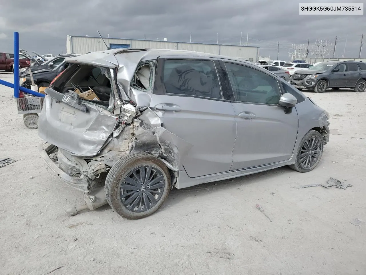 2018 Honda Fit Sport VIN: 3HGGK5G60JM735514 Lot: 78395064