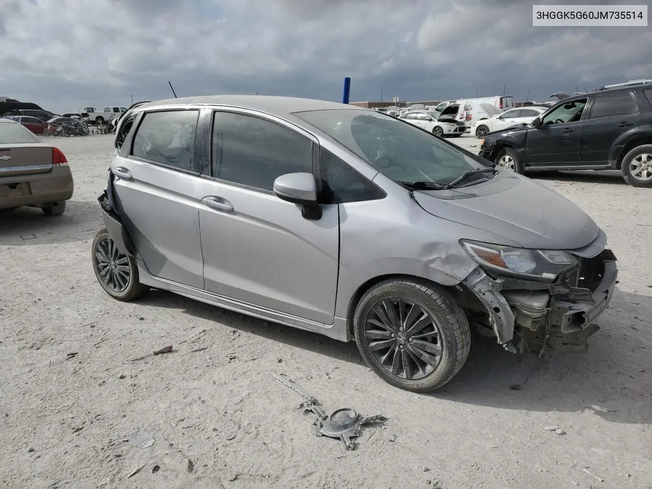 2018 Honda Fit Sport VIN: 3HGGK5G60JM735514 Lot: 78395064