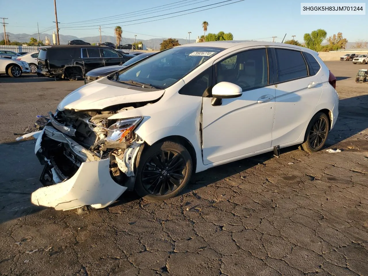 2018 Honda Fit Ex VIN: 3HGGK5H83JM701244 Lot: 79926774