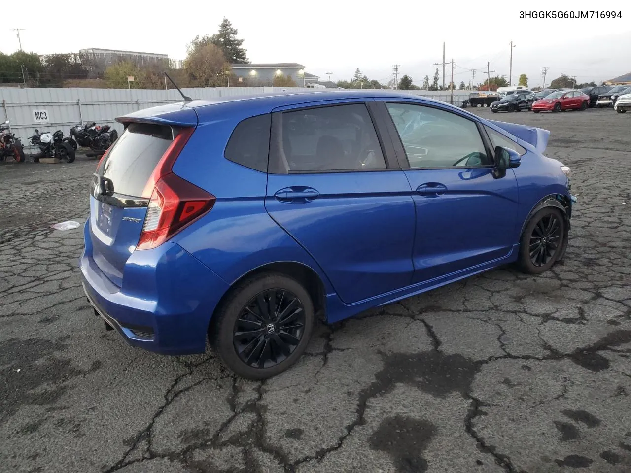 2018 Honda Fit Sport VIN: 3HGGK5G60JM716994 Lot: 80749104