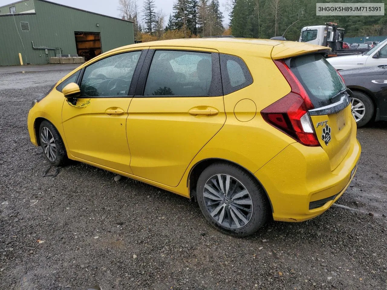 2018 Honda Fit Ex VIN: 3HGGK5H89JM715391 Lot: 80758184