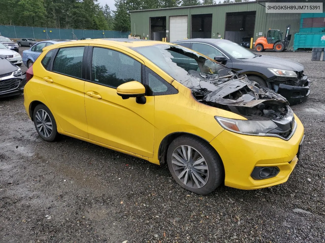 2018 Honda Fit Ex VIN: 3HGGK5H89JM715391 Lot: 80758184