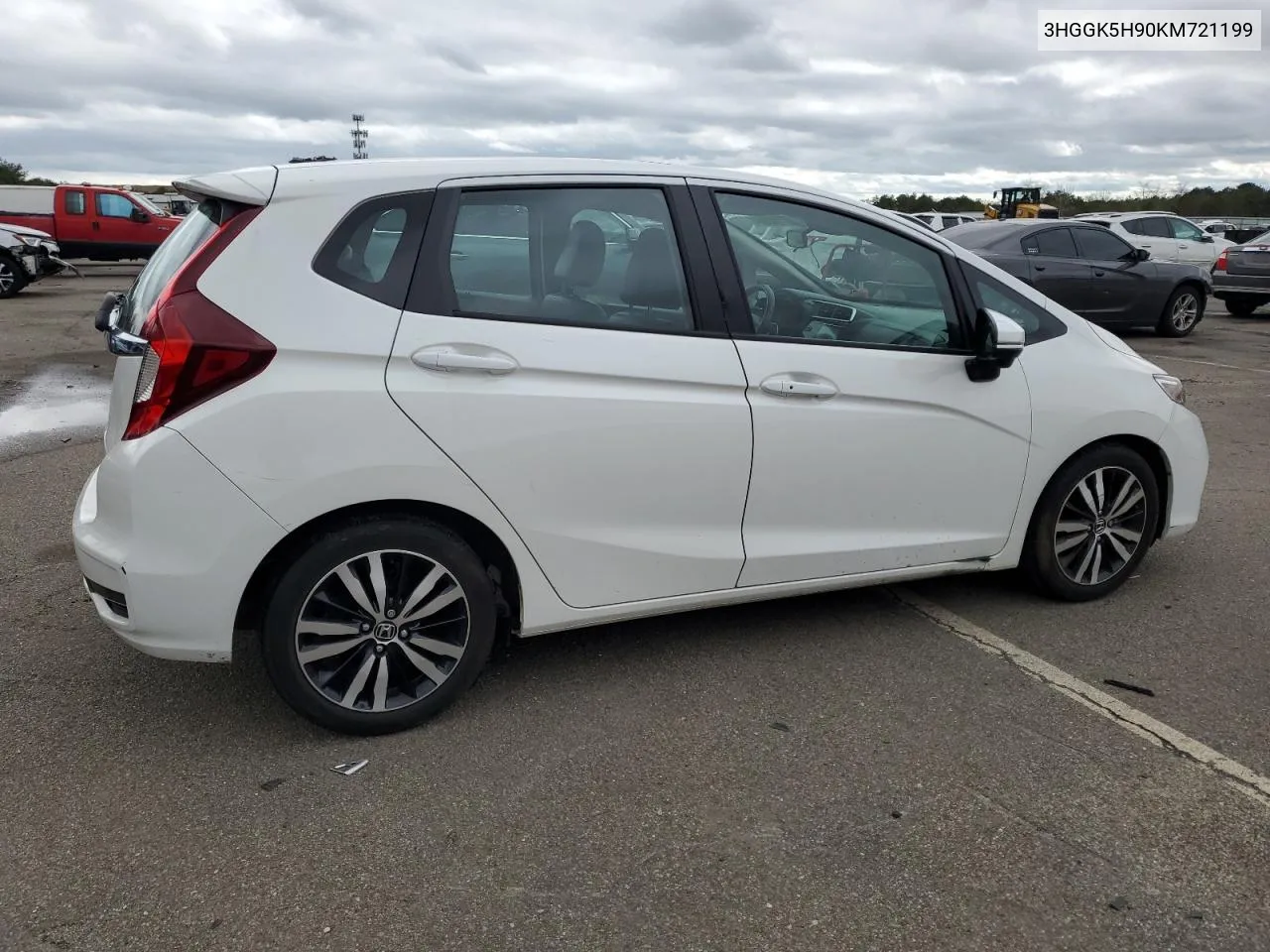 2019 Honda Fit Exl VIN: 3HGGK5H90KM721199 Lot: 49569084