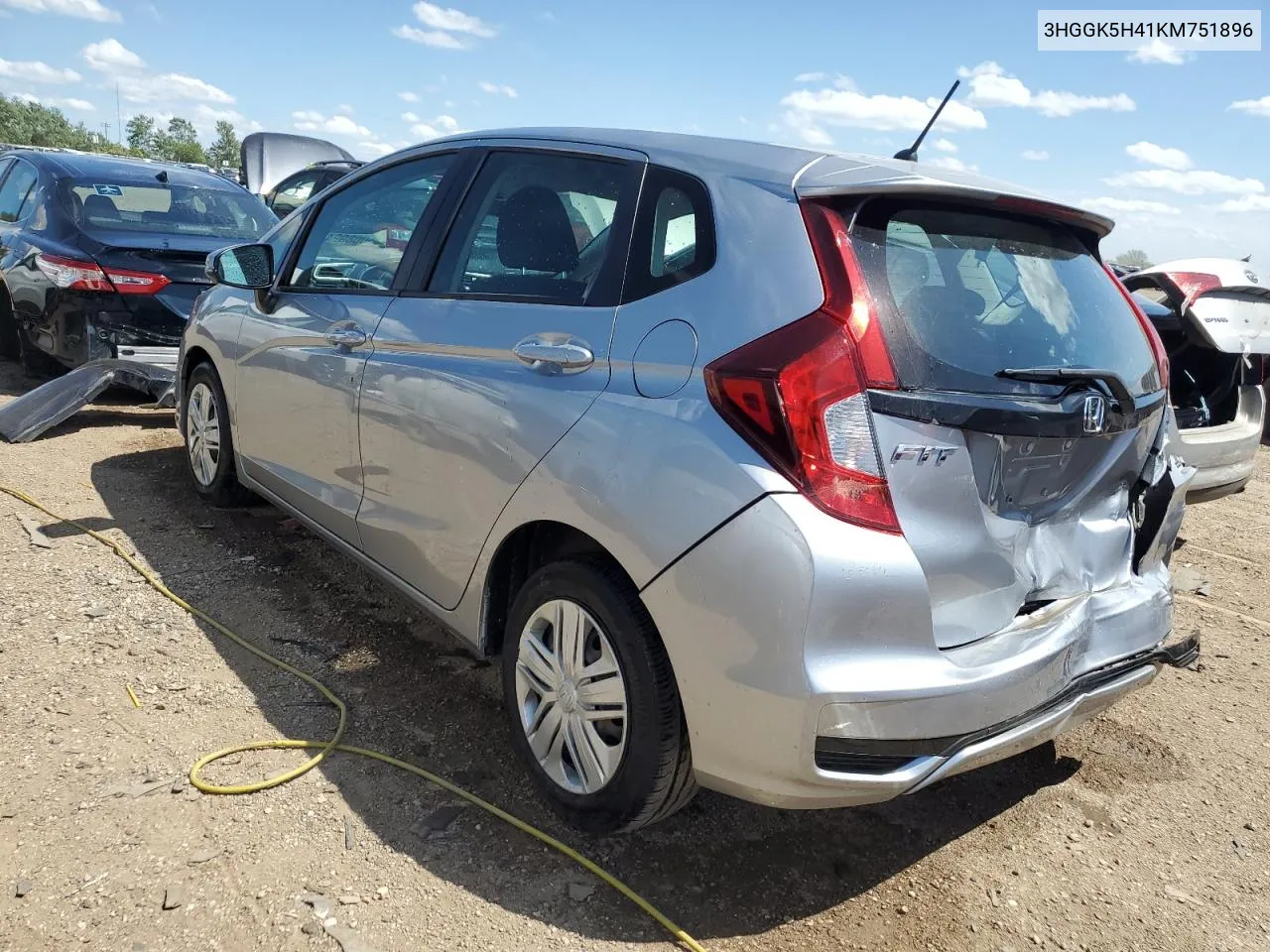 2019 Honda Fit Lx VIN: 3HGGK5H41KM751896 Lot: 55008994