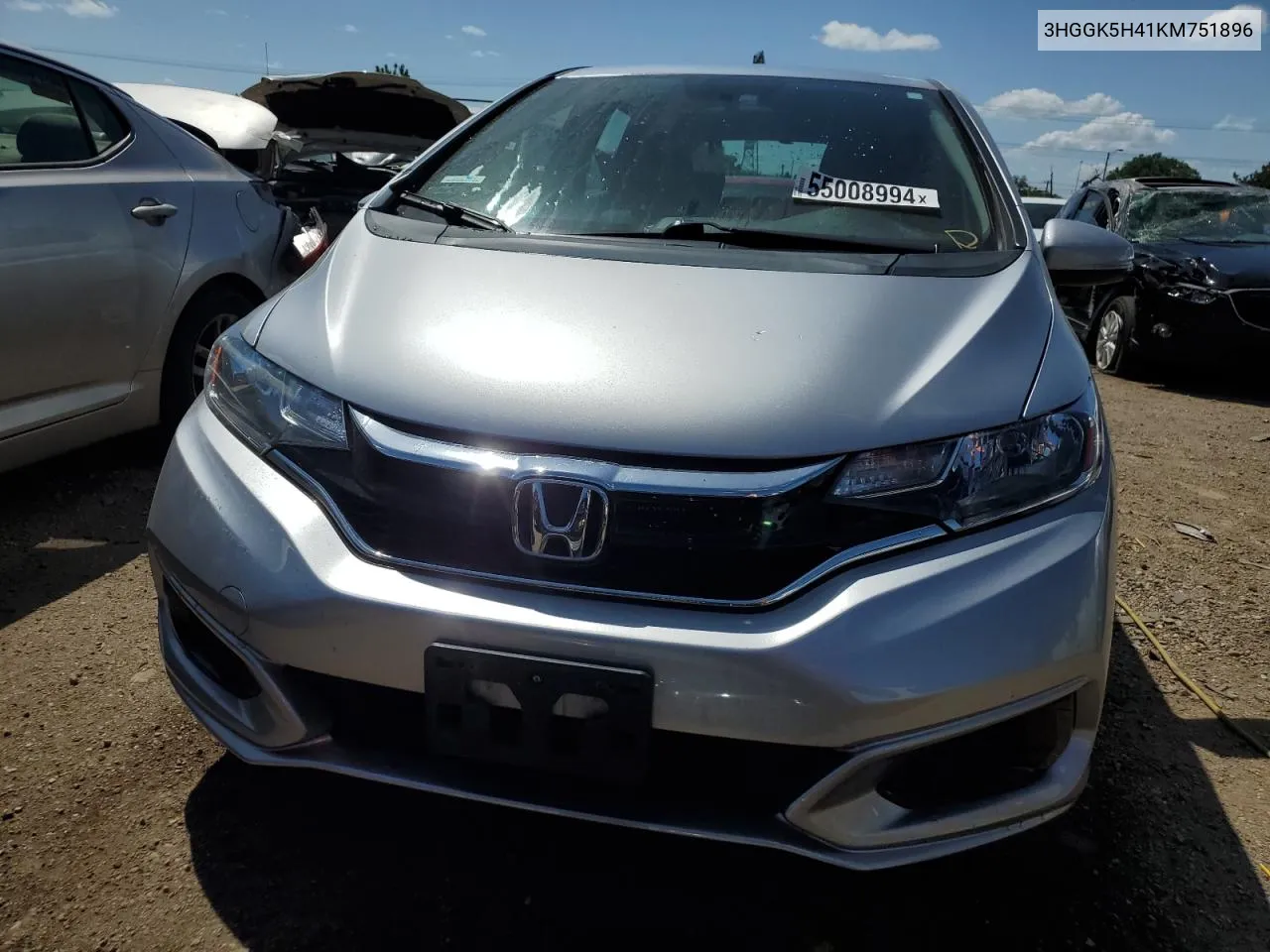 2019 Honda Fit Lx VIN: 3HGGK5H41KM751896 Lot: 55008994