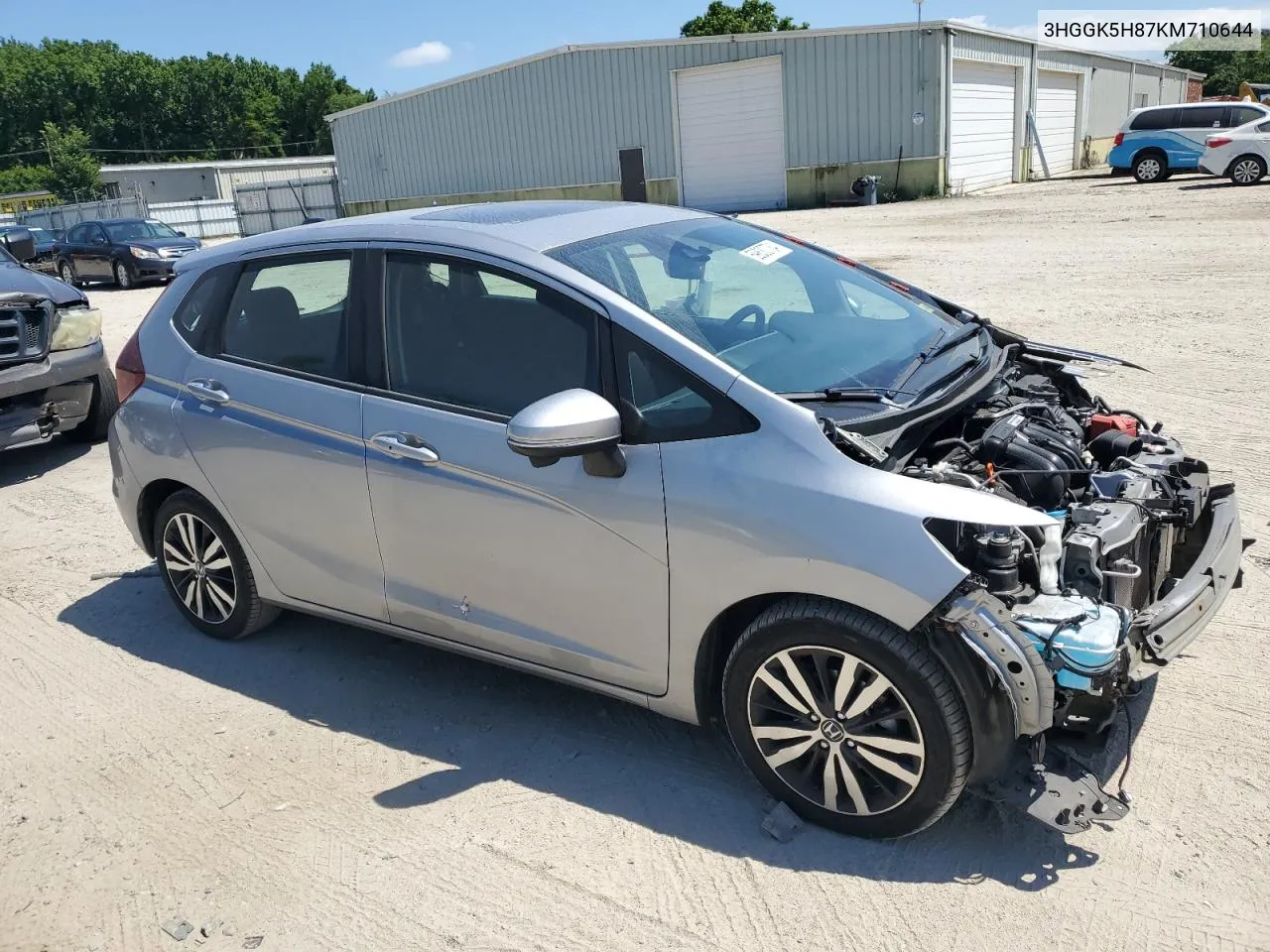 2019 Honda Fit Ex VIN: 3HGGK5H87KM710644 Lot: 59630734