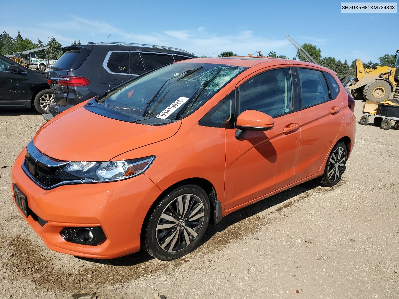 2019 Honda Fit Ex VIN: 3HGGK5H81KM734843 Lot: 40782612