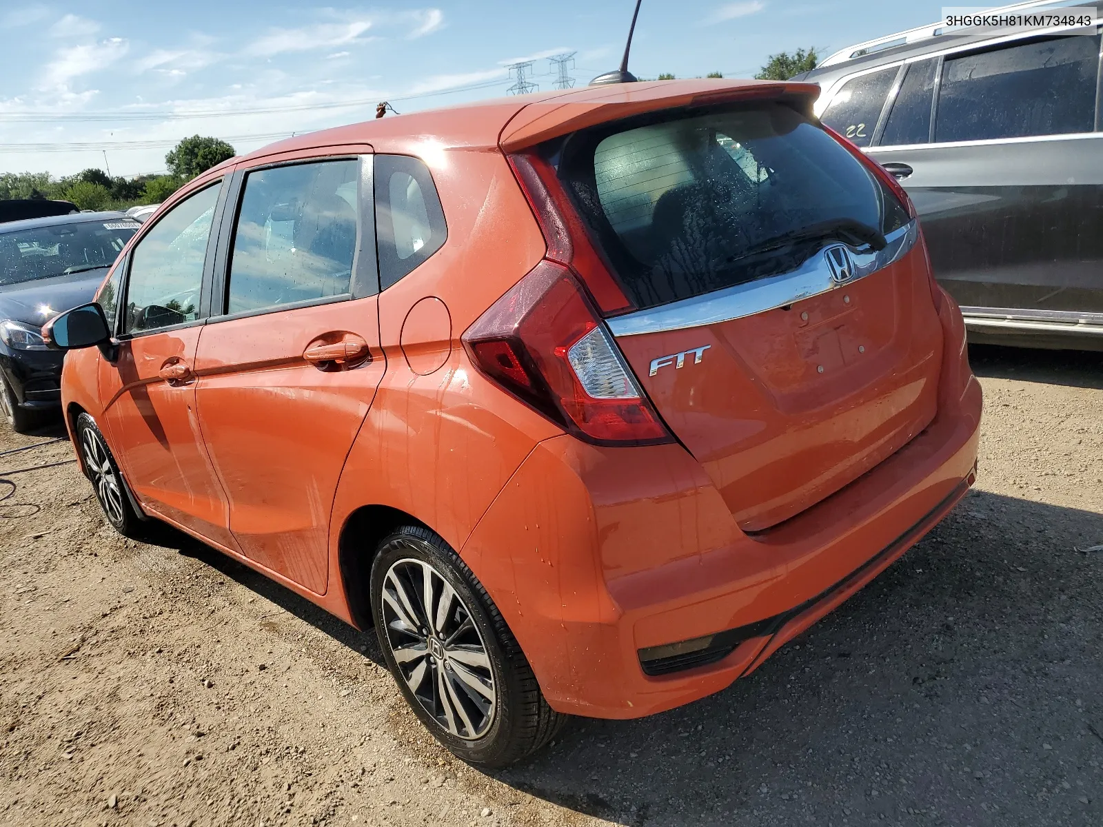 2019 Honda Fit Ex VIN: 3HGGK5H81KM734843 Lot: 40782612