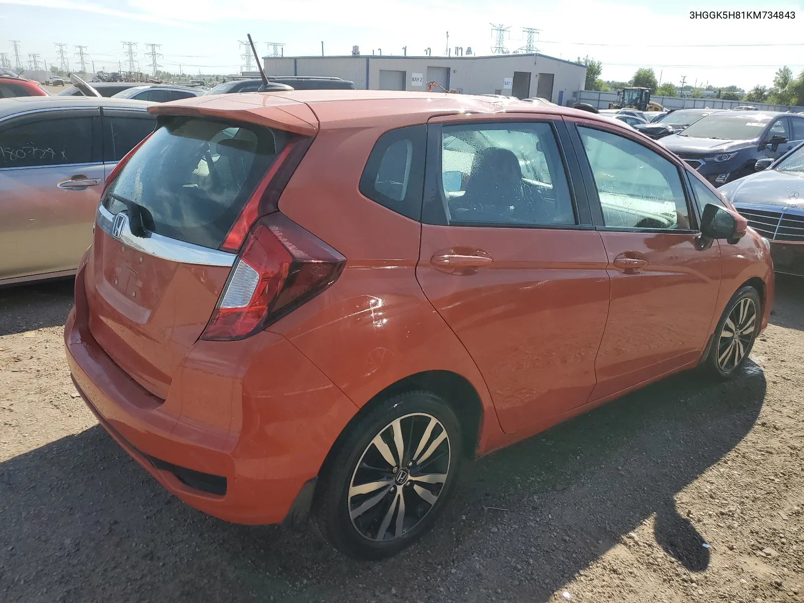 3HGGK5H81KM734843 2019 Honda Fit Ex