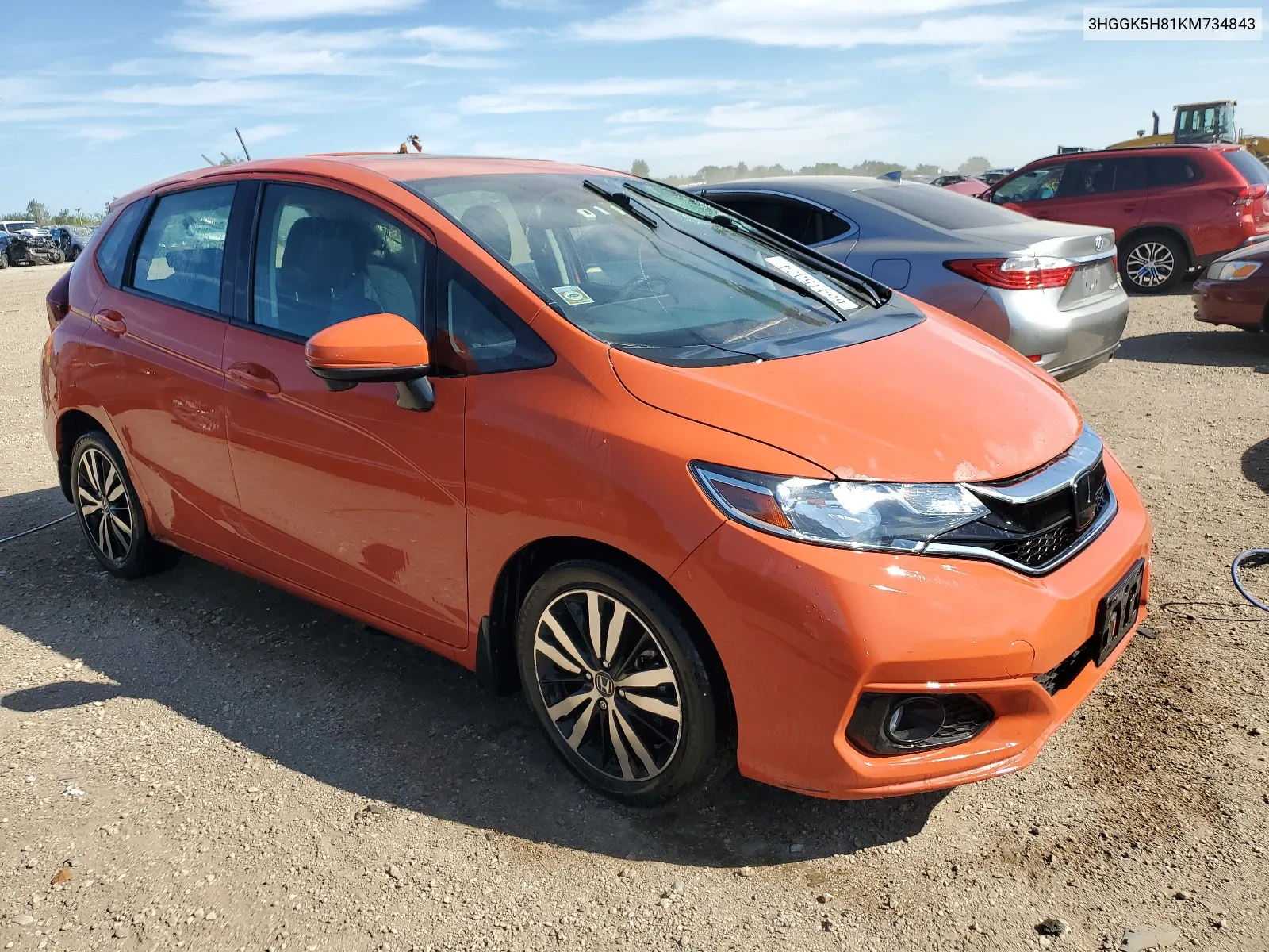 2019 Honda Fit Ex VIN: 3HGGK5H81KM734843 Lot: 40782612