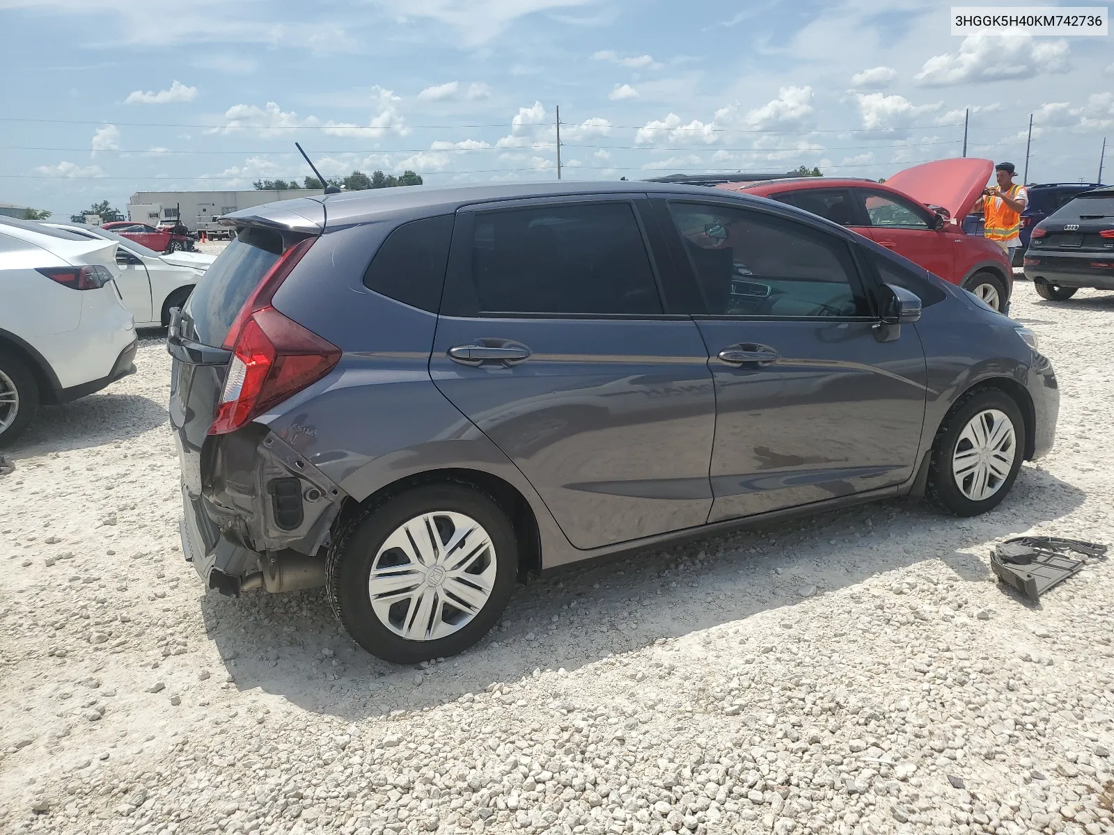 3HGGK5H40KM742736 2019 Honda Fit Lx