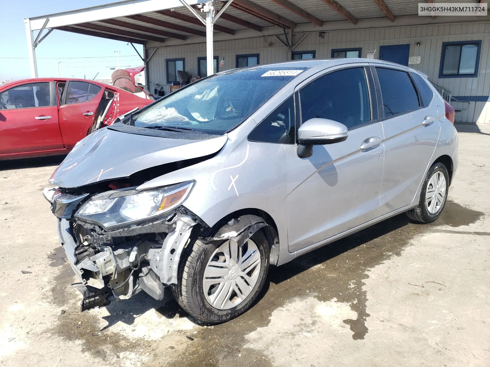 2019 Honda Fit Lx VIN: 3HGGK5H43KM711724 Lot: 66295814