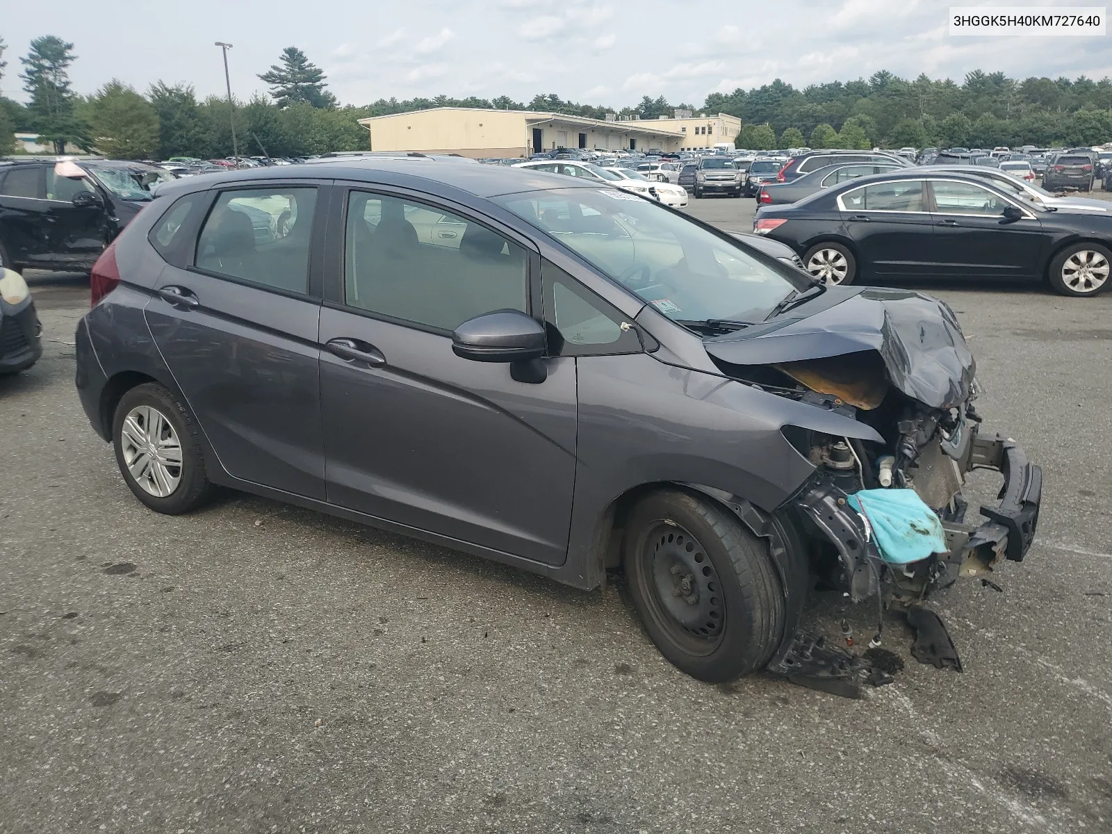 2019 Honda Fit Lx VIN: 3HGGK5H40KM727640 Lot: 66951014