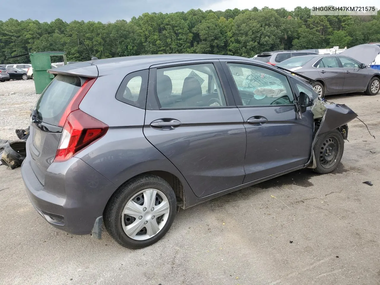 3HGGK5H47KM721575 2019 Honda Fit Lx