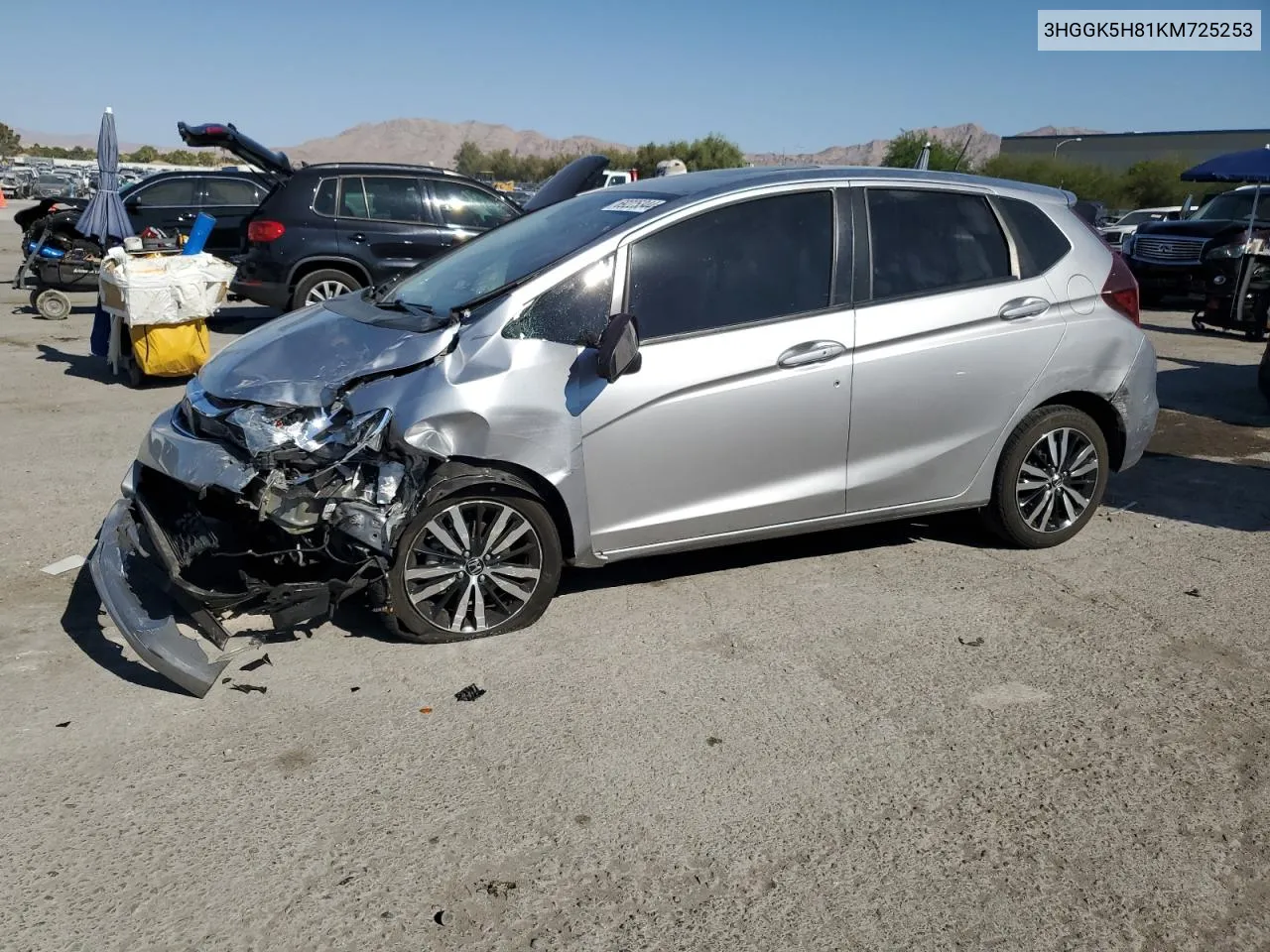 2019 Honda Fit Ex VIN: 3HGGK5H81KM725253 Lot: 69225344