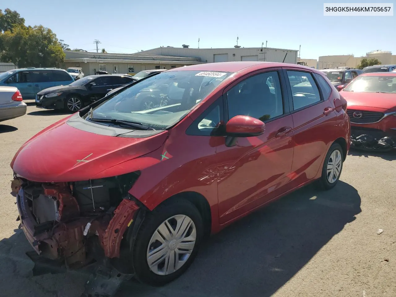 2019 Honda Fit Lx VIN: 3HGGK5H46KM705657 Lot: 69460994