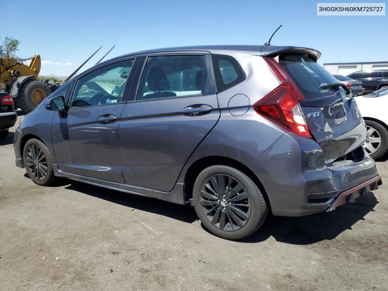 3HGGK5H60KM725727 2019 Honda Fit Sport