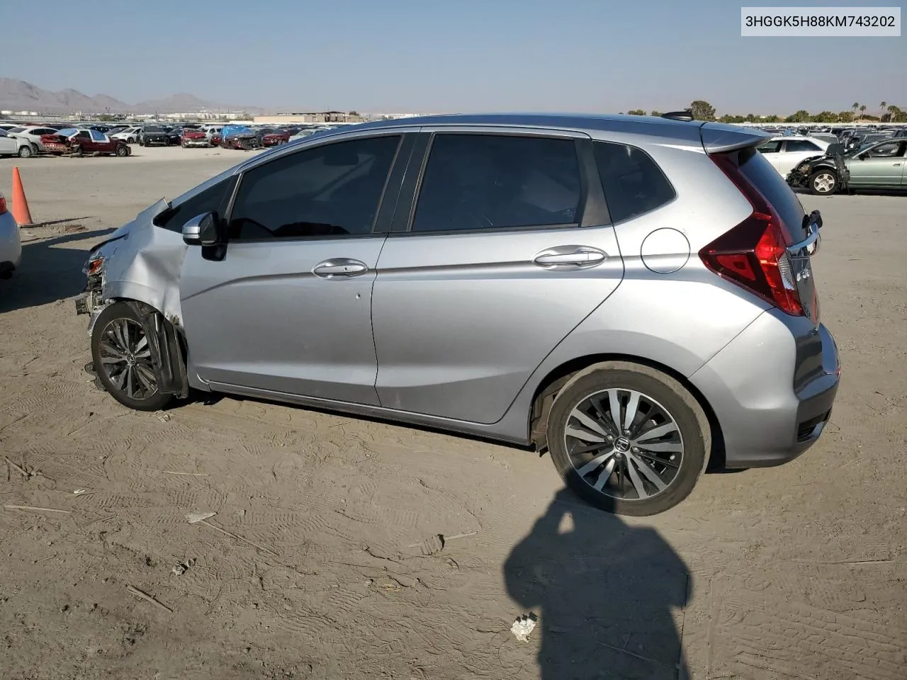 2019 Honda Fit Ex VIN: 3HGGK5H88KM743202 Lot: 70668444