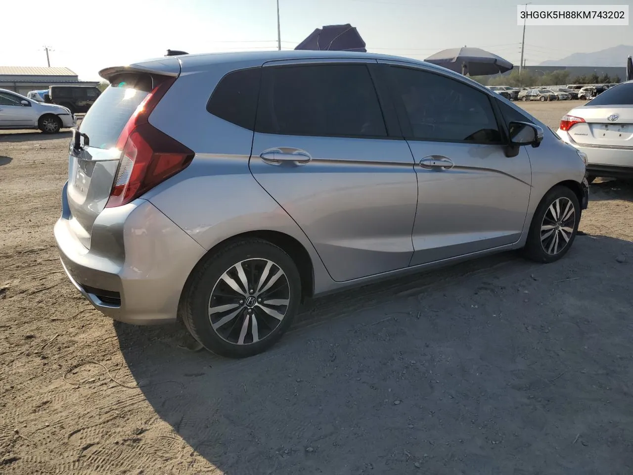 2019 Honda Fit Ex VIN: 3HGGK5H88KM743202 Lot: 70668444