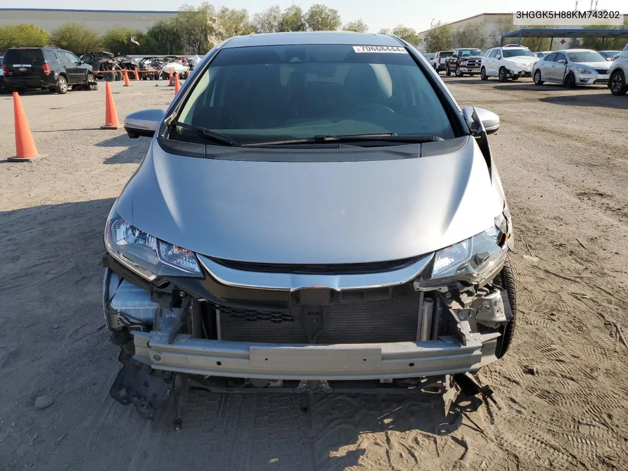 2019 Honda Fit Ex VIN: 3HGGK5H88KM743202 Lot: 70668444