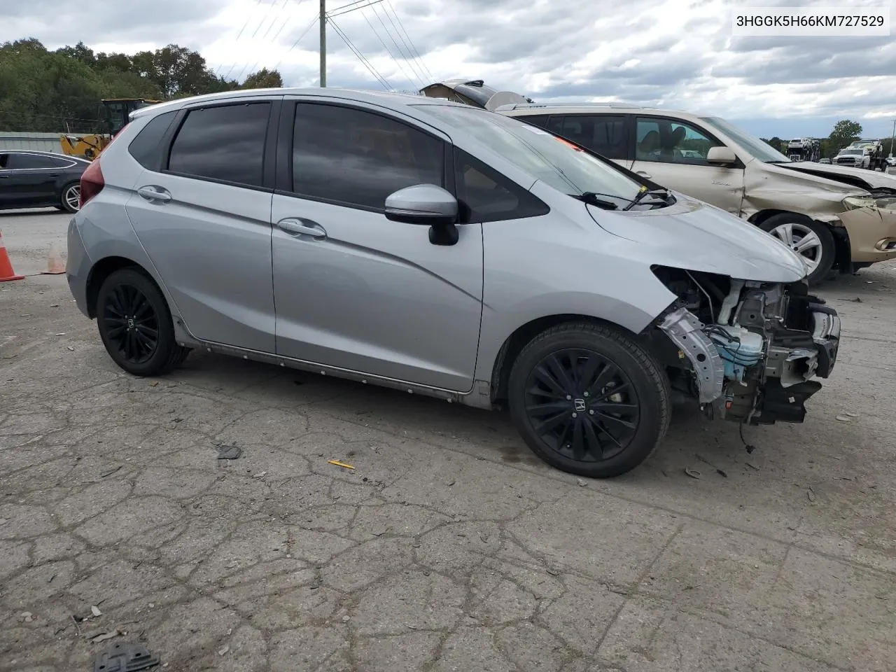 2019 Honda Fit Sport VIN: 3HGGK5H66KM727529 Lot: 70955234