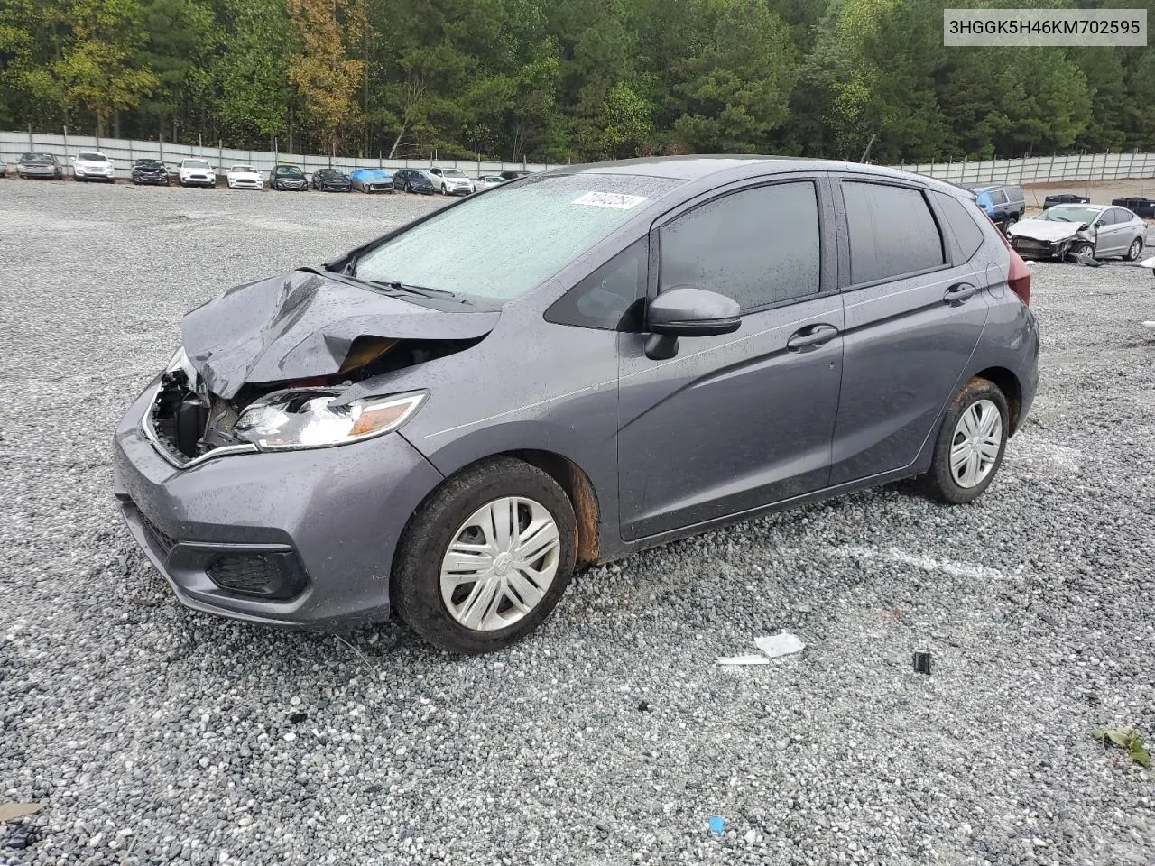 2019 Honda Fit Lx VIN: 3HGGK5H46KM702595 Lot: 71042254