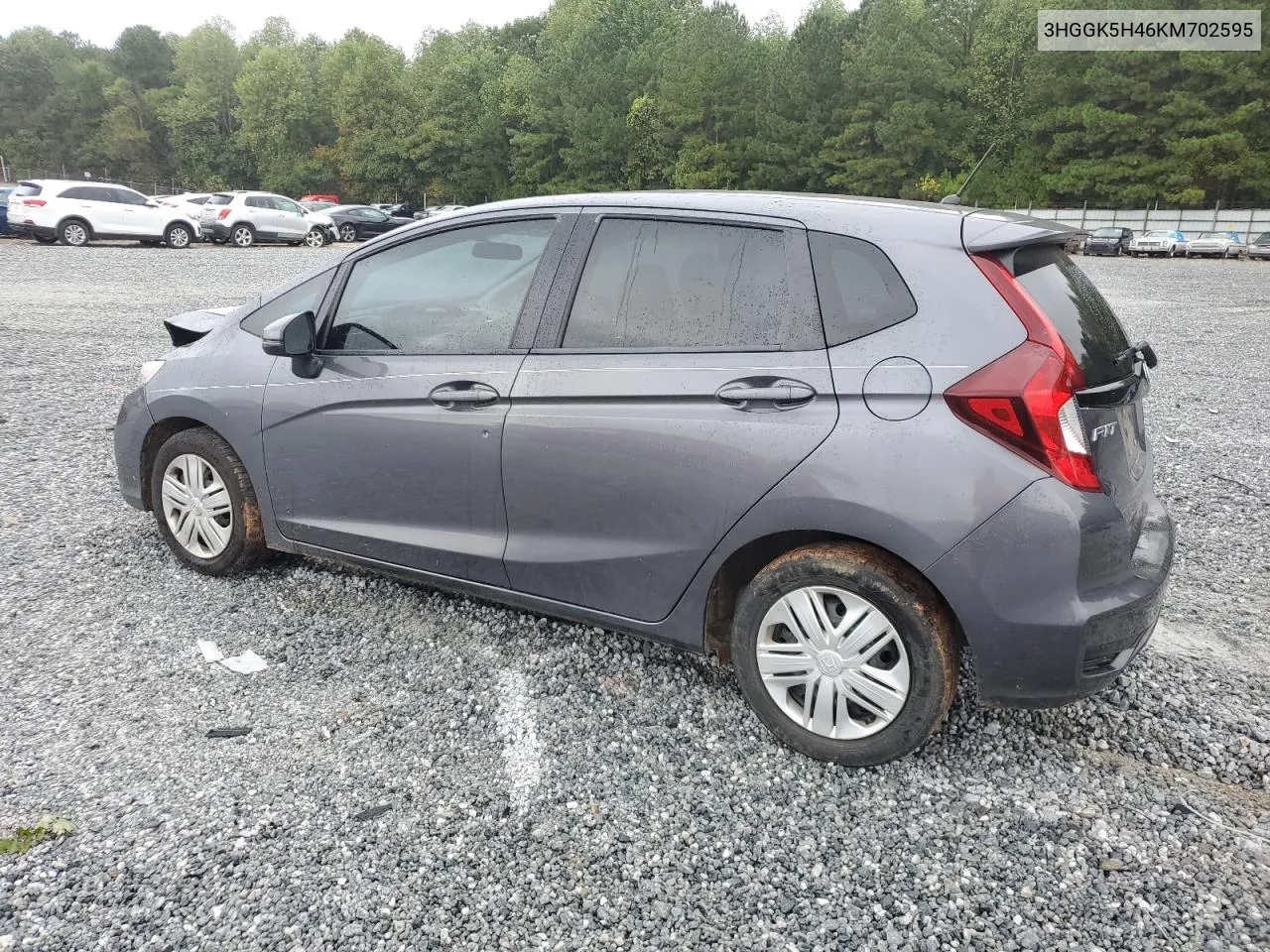 2019 Honda Fit Lx VIN: 3HGGK5H46KM702595 Lot: 71042254