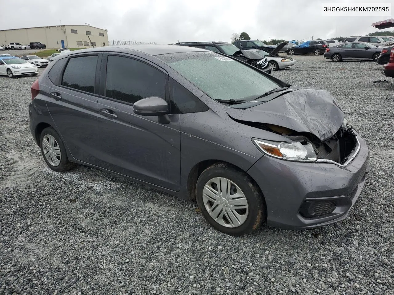 2019 Honda Fit Lx VIN: 3HGGK5H46KM702595 Lot: 71042254