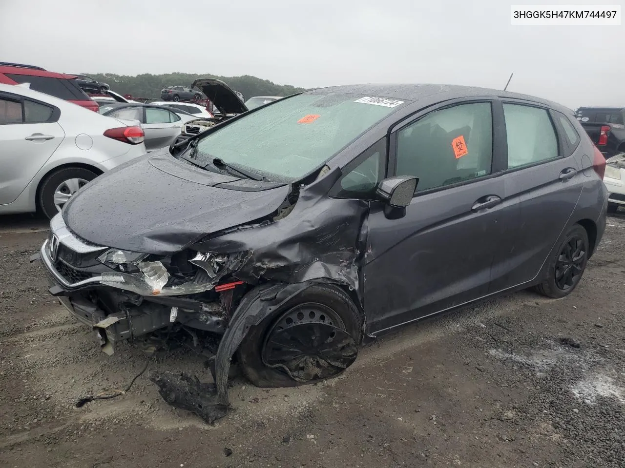 2019 Honda Fit Lx VIN: 3HGGK5H47KM744497 Lot: 71066724